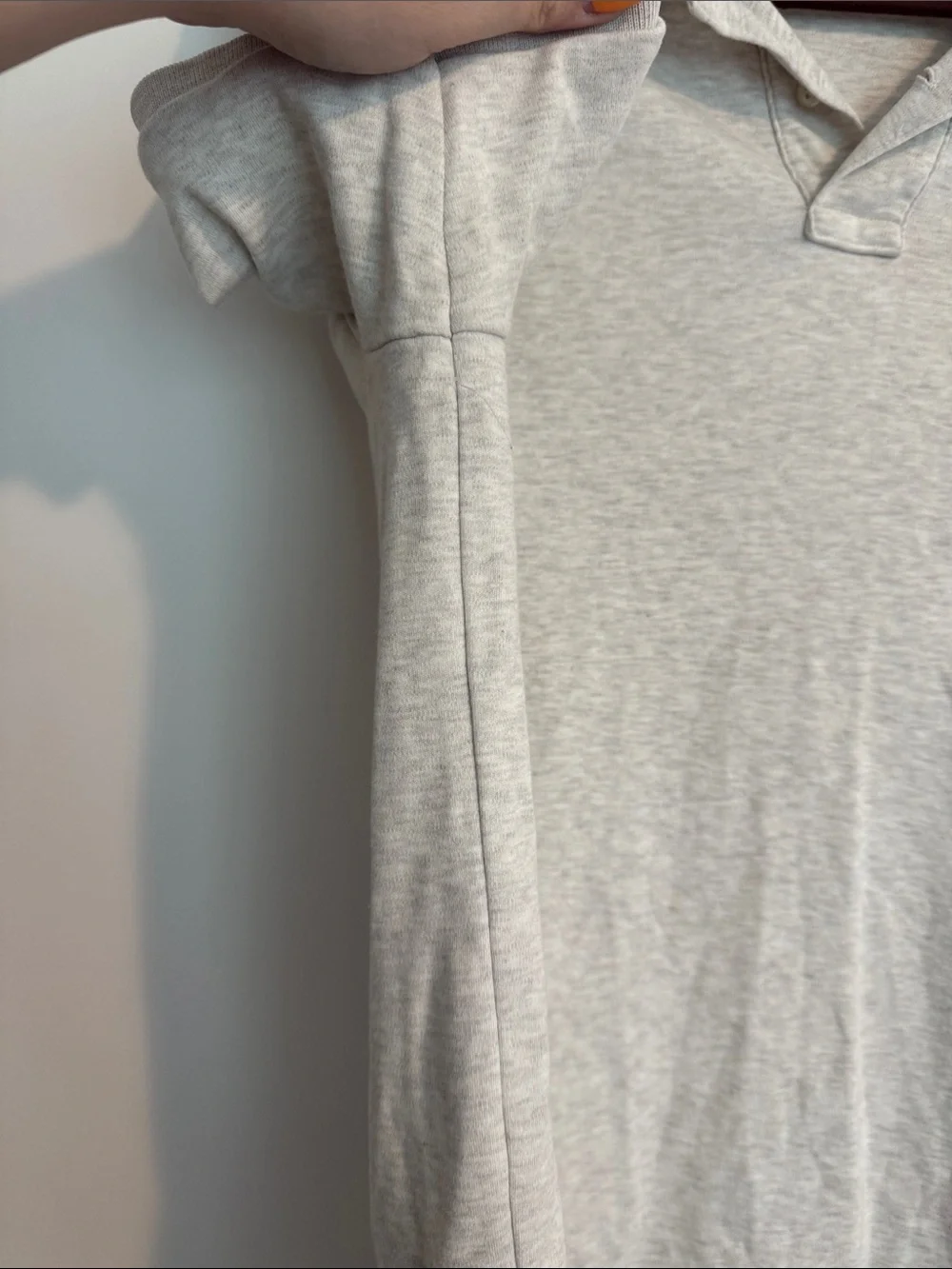 Polo by Ralph Lauren Men's Heather Gray Polo with Navy Pony